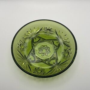 Vintage Anchor Hocking Green Glass Dish